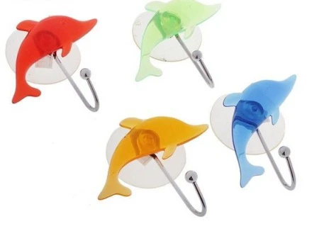 яяяКрючок на присоске ДЕЛЬФИН микс цвета 647903 (12/360)