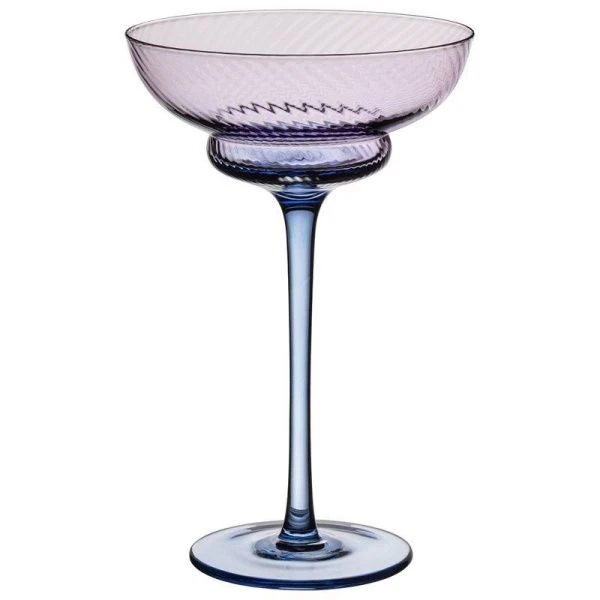 Креманки набор 2шт 220мл стекло Twist & Shine фиолетовый (8)