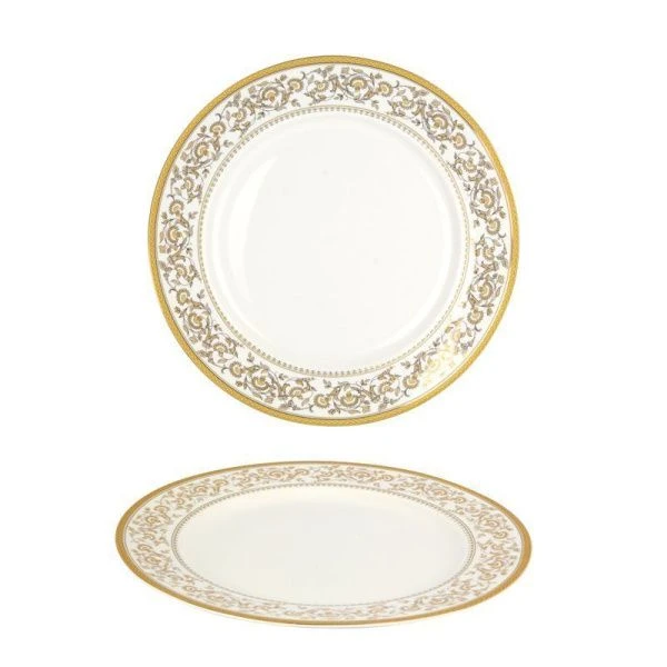 Тарелка мелкая 23см фарфор ИМПЕРИЯ(ФРФ) обеденная MFK07563 (6/24)