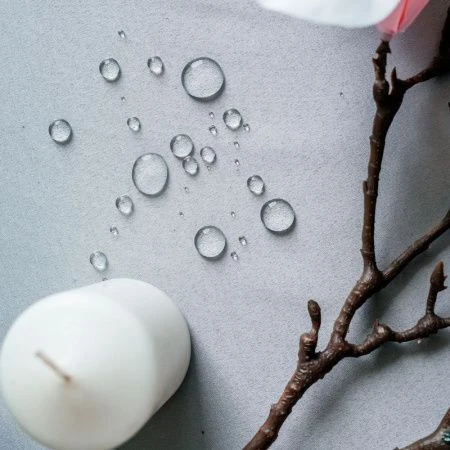 Скатерть 180см полиэстер 88% хлопок 12%  ГЛАДЬ серая 1954-01