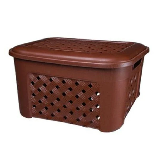 Корзина для белья 25л ВИОЛА 435*340*270 коричневый (10)