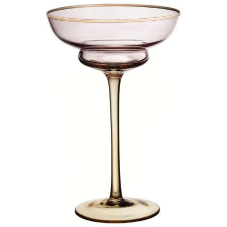 Креманки набор 2шт 220мл стекло Twist & Shine розовый (8)