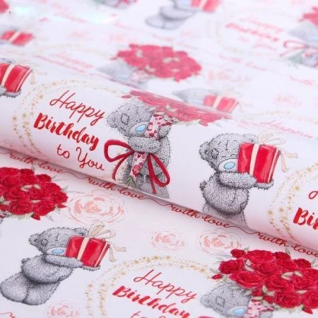 Бумага упаковочная глянцевая 70*100см Happy Birthday to you! Me To You (20)