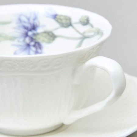 Чайный набор 4пр фарфор ВАСИЛЬКИ на 2 персоны 250мл (12)