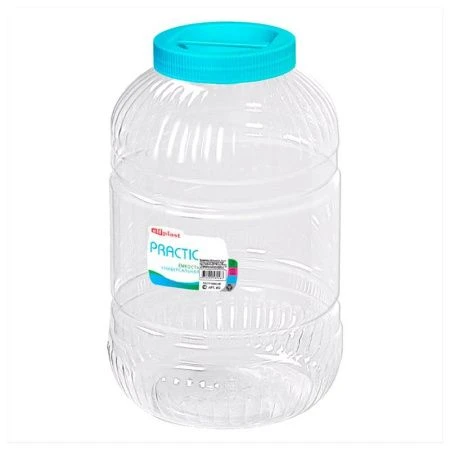 Банка ПЭТ 5л Practic круглая с ручкой (6)