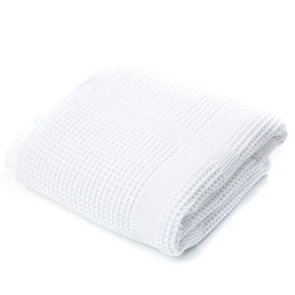 Полотенце вафельное 35*75см 024 белый 300гр