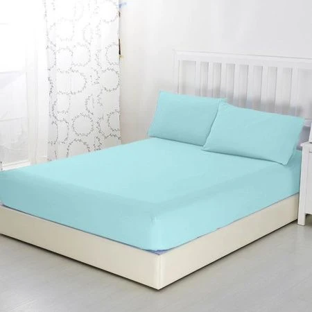 Простыня на резинке 120*200*20 трикотаж Бирюза