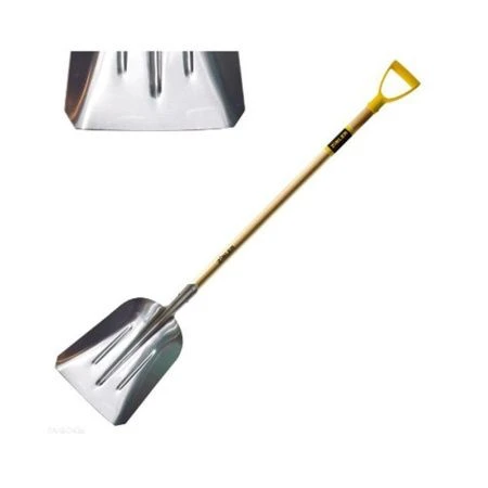 Лопата совковая большая ал/дерево с черенком 96см и ручкой  ZINLER Z1.17H3G (5)