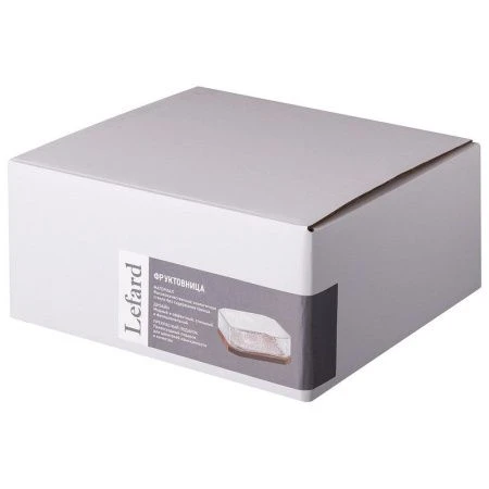 Фруктовница 21*8см стекло/дерево на подставке (8)