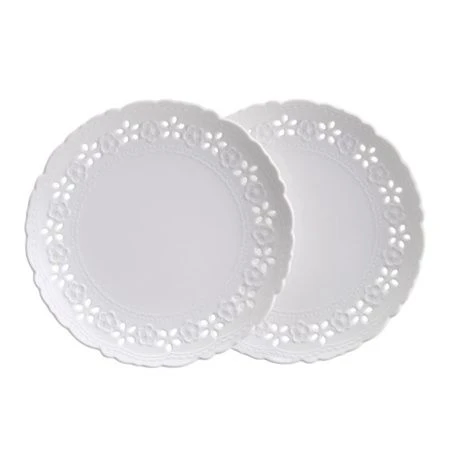 Тарелки мелкие набор 2шт 20*2см фарфор Style десертные (18)