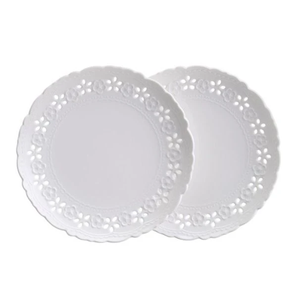 Тарелки мелкие набор 2шт 20*2см фарфор Style десертные (18)