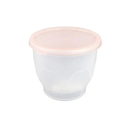 Контейнер пищевой 800мл 12,5*10,5см пластик фигурный (120)