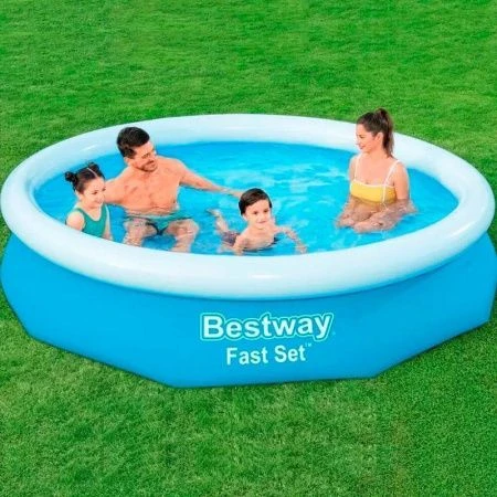 Бассейн с надувным бортом круглый ПВХ Fast Set 305*66см 3200л 57456 (1) Бассейн с надувным бортом круглый ПВХ Fast Set 305*66см 3200л 57456 (1)