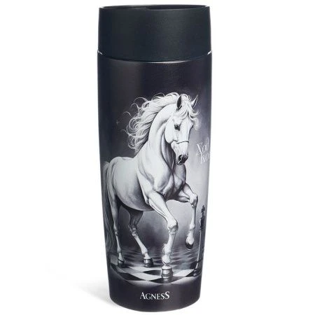 Термокружка 360мл нерж.сталь ХОД КОНЕМ (24)