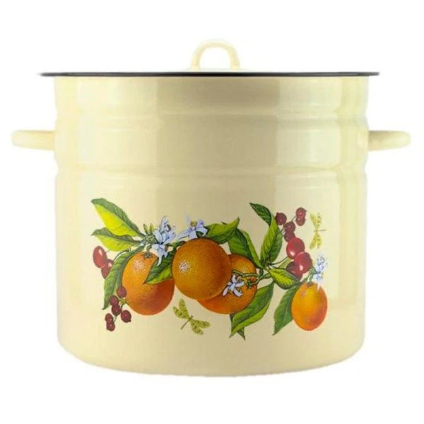 Бак 24л эмаль ваниль с рис. 21-2828/4 (1)