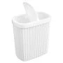 Контейнер для мусора 5,9л 225*140*253мм пластик VELVET белый с подвижной крышкой (6)