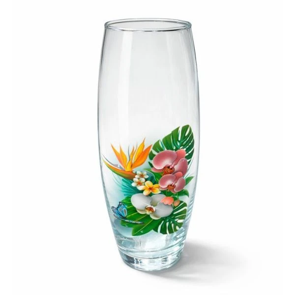 Ваза для цветов 26см стекло ФЛОРА (6)