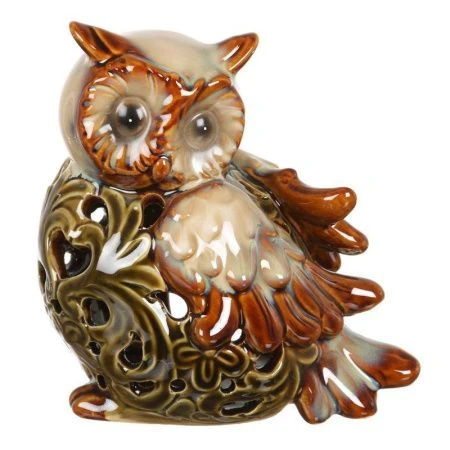 яяяПодсвечник Сова керамика 15см (18)