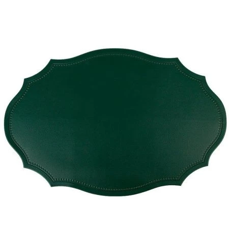Салфетка сервировочная 45*30см полиуретан Экокожа зеленая (4/240)