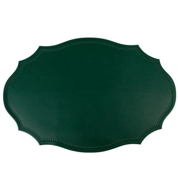 Салфетка сервировочная 45*30см полиуретан Экокожа зеленая (4/240)
