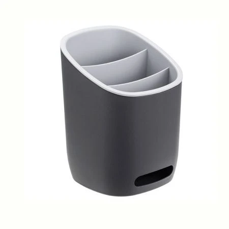 Сушилка для столовых приборов 3 секции пластик ИЗЛИ графитовый (9)