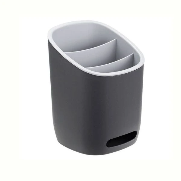 Сушилка для столовых приборов 3 секции пластик ИЗЛИ графитовый (9)