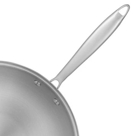 Сковорода-вок 28см h7,5см нерж.сталь CRATER мет.ручка (4)