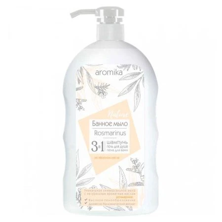Мыло жидкое банное 800мл 3в1 ROSEMARINUS (12)