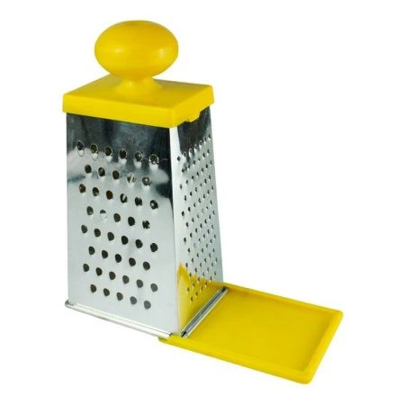 Терка 4 гранная 11*8,5*23см белая жесть с дном КМ01.001.03 (30)