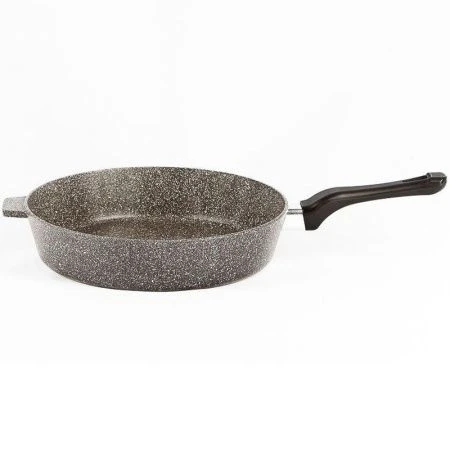 Сковорода 26см алюминий АП ХОЗЯЮШКА без крышки пласт.ручка природный камень ТМ АЛИТА (10)