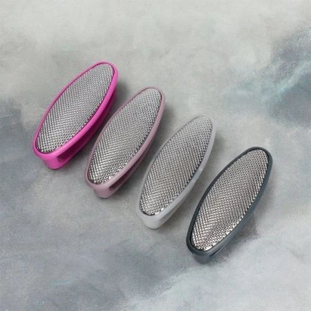 Пилка для ног 2-х стор наждач. металл овал 8,5*3,5 см с ручкой МИКС (600)