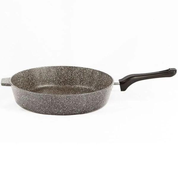 Сковорода 26см алюминий АП ХОЗЯЮШКА без крышки пласт.ручка природный камень ТМ АЛИТА (10)