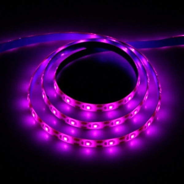 Фитолента светодиодная мультиспектральня 1м,5В,SMD5050, IP65,6.2Вт,60 LED/м, USB Luazon (100)