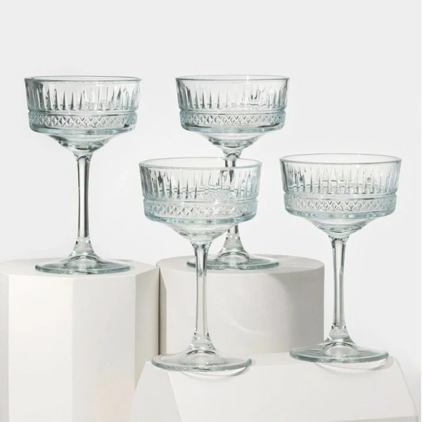 Бокалы для шампанского набор 4шт 260мл стекло ЭЛИЗИЯ (6) Бокалы для шампанского набор 4шт 260мл стекло ЭЛИЗИЯ (6)