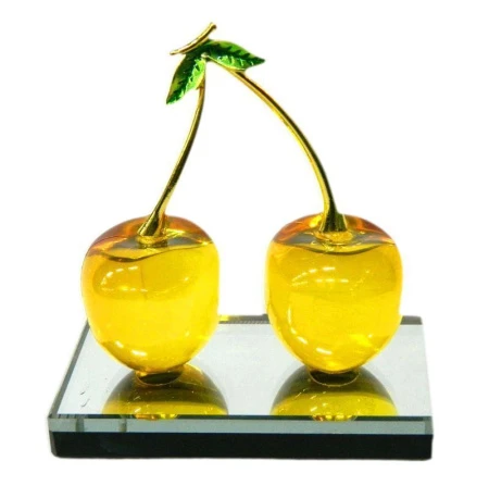 Фигурка хрустальная Вишенки 10х10х5см JC-1801/А001-3 (36)