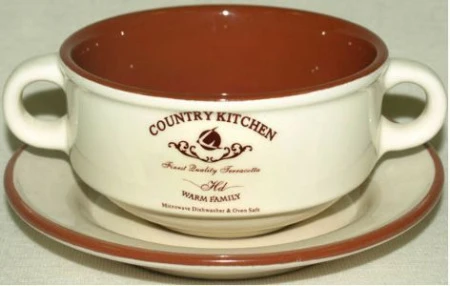 Бульонная пара 300мл керамика КУХНЯ В СТИЛЕ КАНТРИ TLY923-CK- AL (24)