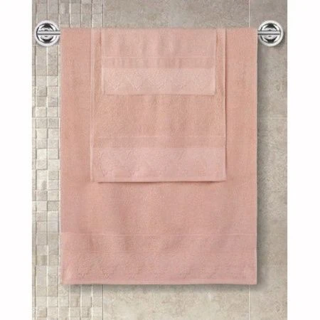 яяяПолотенце махровое 70*140см жаккард Karna SIESTA (Абрикосовый)