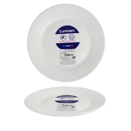 Тарелка мелкая 19см стеклокерамика АРЕНА десертная 50994 (24)