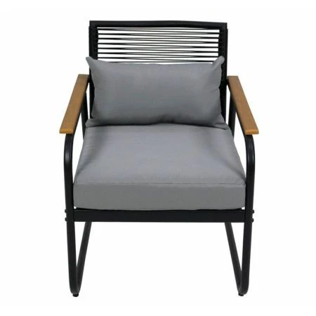 Набор мебели иск.ротанг Амелия (диван, 2 кресла, стол) Garden story, черный, серый, арт.GS012 (1)