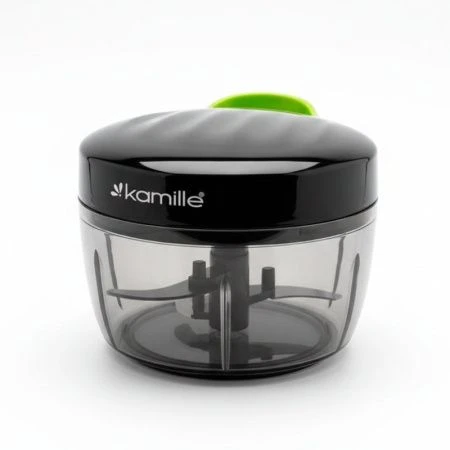 Измельчитель ручной с шнуром 12*6,5см 500мл нерж.сталь/пластик (36)