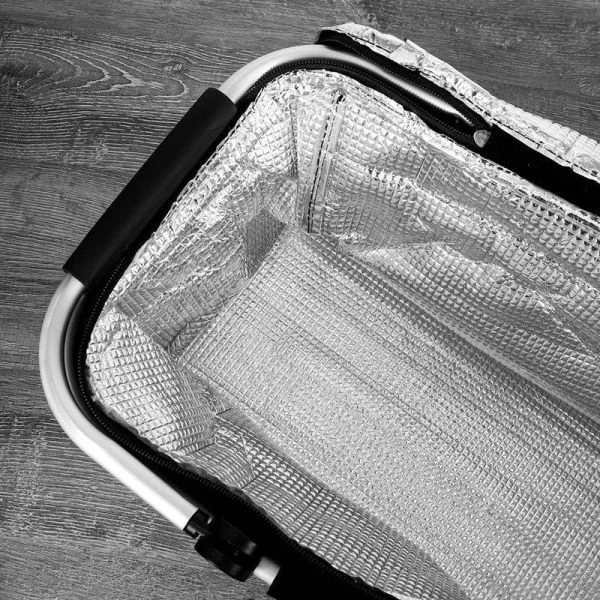 Термосумка 41*22*23см текстиль серая DFB130gray (30)