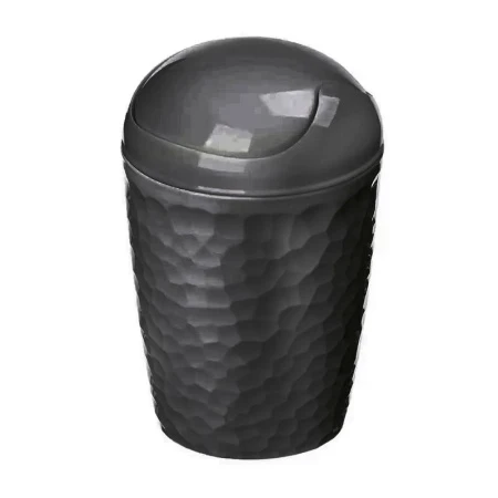 Контейнер для мусора настольный 1л пластик Tule черный с подвижной крышкой (22) 221303830/01