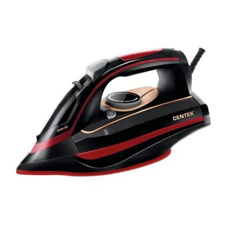 Утюг пластик Centek CT-2311 красный 3000Вт 450мл,керам.подошва,капля-стоп,антинакипь,самоочистка(6)