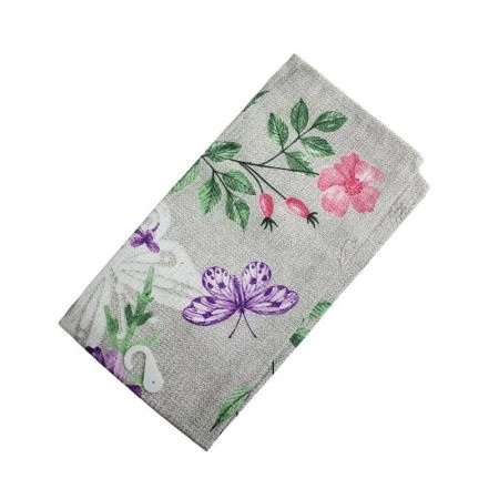 Полотенце кухонное 50*75см вафельное ДомВелл БАБОЧКИ 5131/1