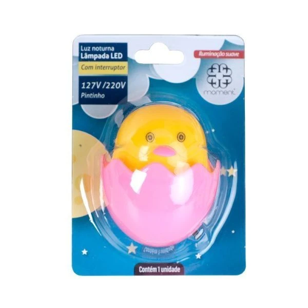 Ночник 6,5*6,5*7см пластик Цыпленок CW415-76 (240)