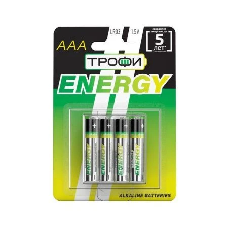 Батарейки набор 4шт Трофи LR03-4BL ECO (10/240)