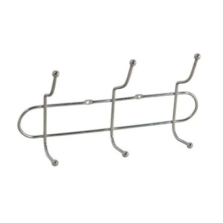 Вешалка 3 крючка 2 уровня 30см металл краш. хром зеркальный ПУ-пр-046