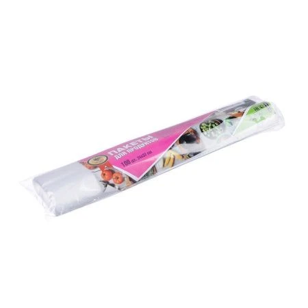 яяяПакеты для хранения продуктов ПЭ 100шт. 24*37см, в рулонах