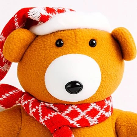 Фигурка новогодняя МЕДВЕДЬ 29*34*18см текстиль JC-16821 (36)