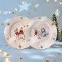 Тарелки мелкие набор 2шт 26,5см фарфор Winter Story обеденные (12)